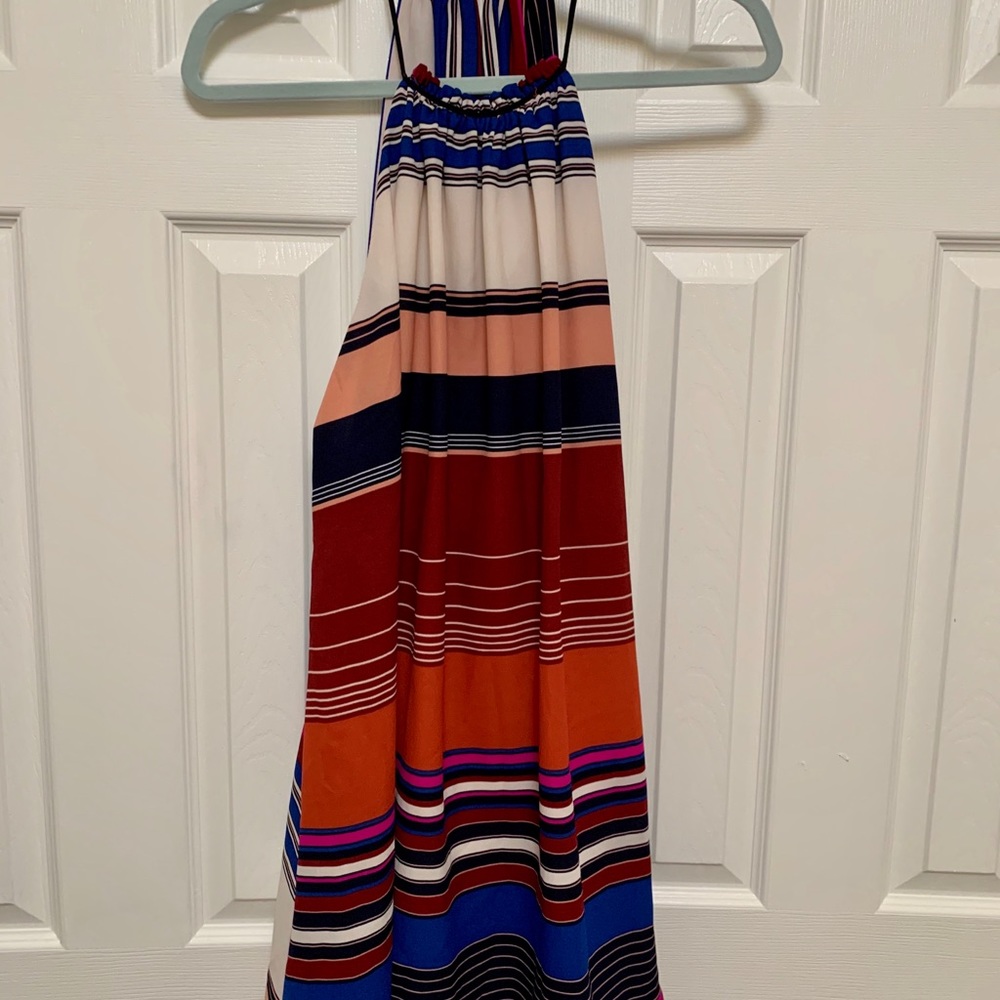 Mini dress with open back